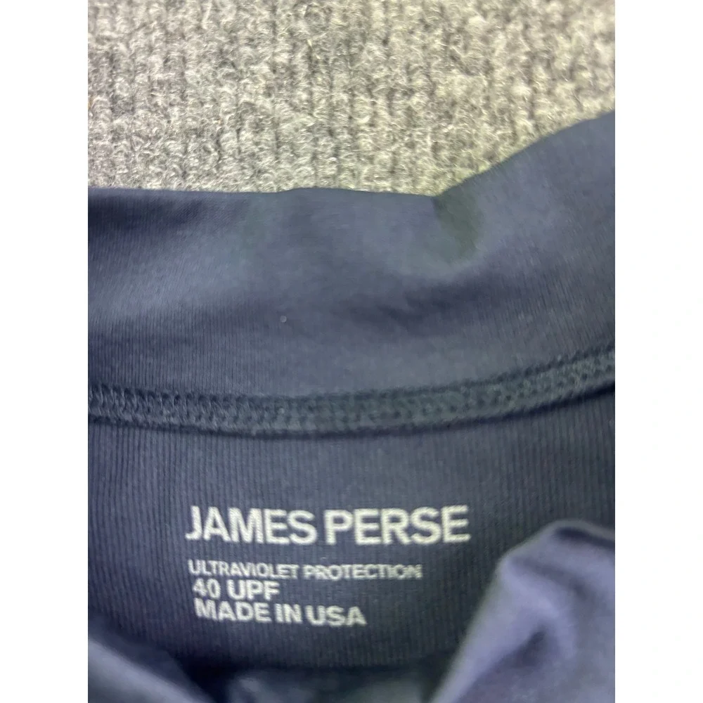James Perse Rash Guard Shirt Mens 5‎ XL Blue Hualalai Hawaii UPF 40 MGR3345HL